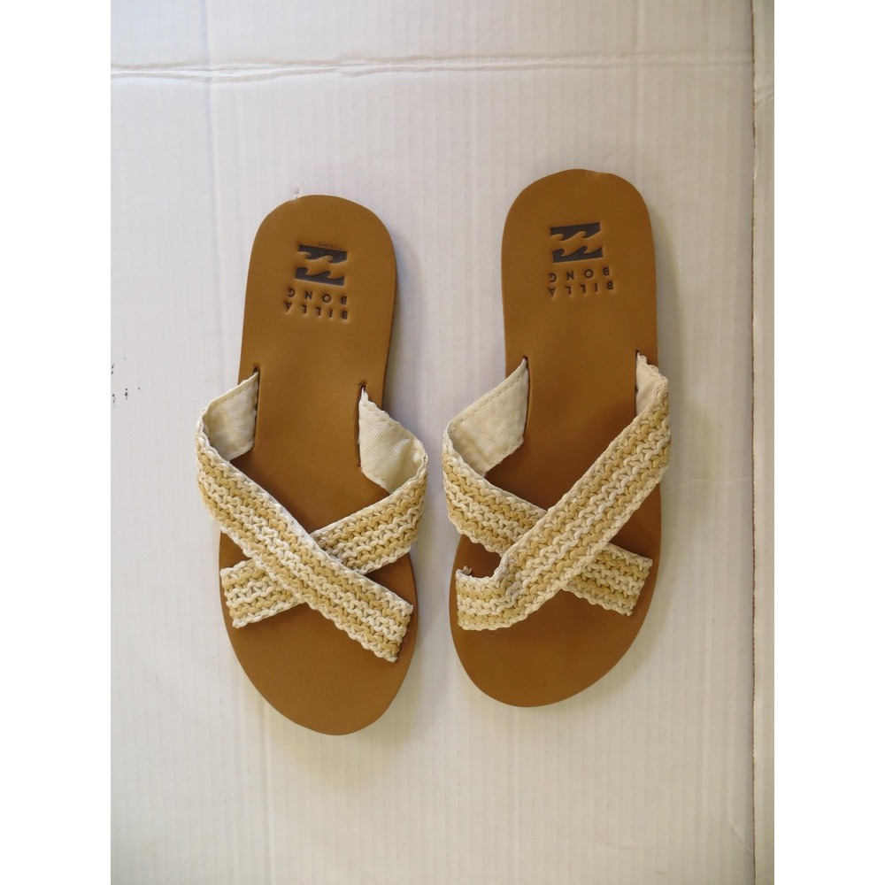 Billabong Shoes Womens Size 10 Woven Slip On Sandals Beach Casual Summer Flats